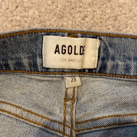 AGOLDE light distressed skinny jeans high waist 28 - Picture 3 of 7
